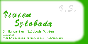 vivien szloboda business card